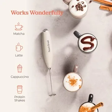 Versatile Handheld Milk Frother for Coffee and Drinks