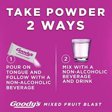 Goody's Headache Powder Mixed Fruit Blast, Fast Relief