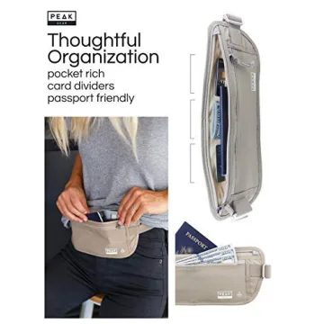 Peak Gear RFID Travel Money Belt Comfort Theft Protection