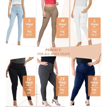 Stylish Stretchy Slim Fit Pull-On Jeans for Women
