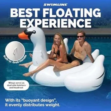 SWIMLINE Giant Inflatable Swan Float for Pool Fun