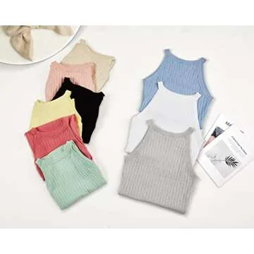 Yacooh Womens Summer Sexy Bodycon Sweater Dress Sleeveless Slim Fit Ribbed Mini Dress Plain Crew Neck Party Club Short Dress Light Green