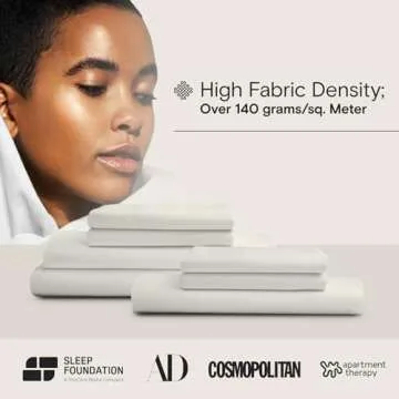 DOZ Sheet Set, 100% Viscose derived from Bamboo, Organically Grown, Buttery Soft, Cooling Sheets, High GSM, Deep Pockets - 3 Piece - 2 Pillowcases 1 Fitted Sheet (Ivory, King)