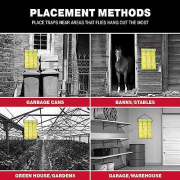 Catchmaster Giant Fly Glue Trap 1-Pack 30 Feet Each, Adhesive Fly Traps Outdoor, Sticky Bug Catcher, Bulk Flying Insect Paper Roll, Pet Safe Pest Control for Garage, Barn, Greenhouse & Garbage Room