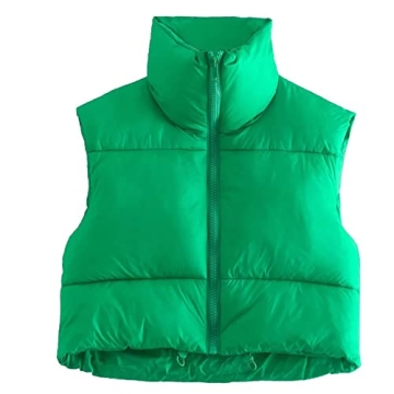 Kissonic Women's Winter Puffer Vest - Sleek, Warm, and Versatile Outerwear