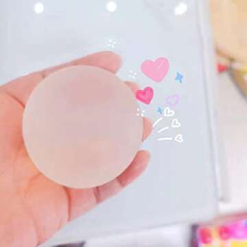 3Pcs White Sugar Ball, 2.4" Slow Rise Squishy Stress Relief Balls Clear Malt Syrup Filled Moldable Relaxing Sensory Fidget Stress Toy Hand Exercise Balls Gift for Friends