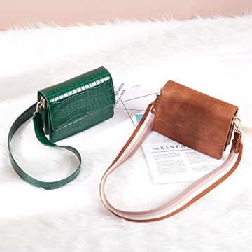 Telena Women's Crocodile Green Faux Leather Handbag