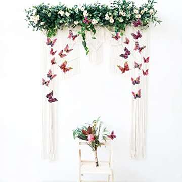 RENUIS 3D Butterfly Wall Decals - 24pcs Room Decor