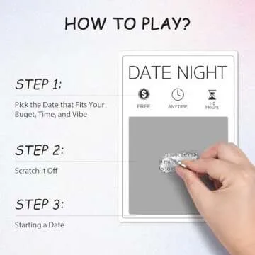 Valentines Day Gifts for Her Him,Christmas,Anniversary, Wedding Perfect 40 Romantic Scratch Off Date Ideas Card Games Gifts, Fun & Adventurous Ideas for Newlywed, Boyfriend,Girlfriend Date Night