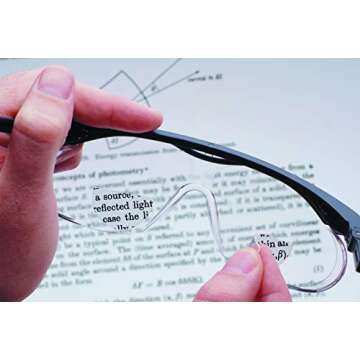 OPTX 20/20 Hydrotac Stick On BiFocal Reading Lenses +2.50 Men Women Magnifying Bi-Focal Reusable Reader Adhesive Stickers