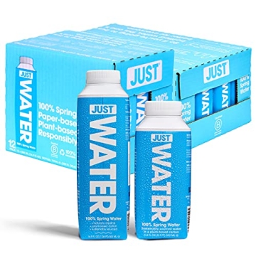 JUST Water - Premium Pure Still Spring Water in Eco-Friendly BPA Free Cartons – Naturally Alkaline...