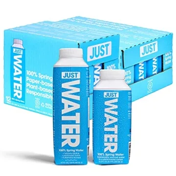 JUST Water - Premium Pure Still Spring Water in Eco-Friendly BPA Free Cartons – Naturally Alkaline...