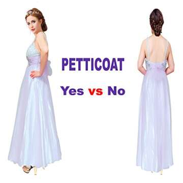 Shimaly® Women's Floor Length Wedding Petticoat Long Underskirt for Formal Dress (XL-3XL, Yellow)