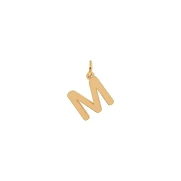 Feqosuk 18k Gold Filled Letter Charms for DIY Jewelry Making