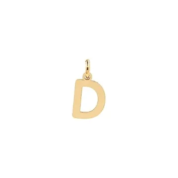 Feqosuk 18k Gold Filled Letter Charms for DIY Jewelry Making