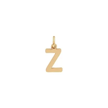 Feqosuk 18k Gold Filled Letter Charms for DIY Jewelry Making