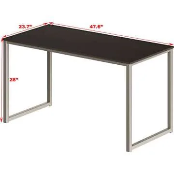 SHW Home Office 48-Inch Desk for Stylish Workspaces