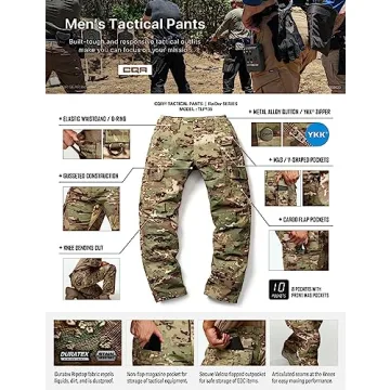CQR Men's Tactical Pants for Comfort and Durability