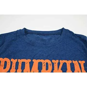 Pumpkin Patch Letter Print T Shirt for Women - Fall Fashion