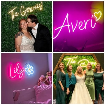 Personalized Neon Signs for Home Wedding Party Decor