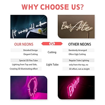 Personalized Neon Signs for Home Wedding Party Decor