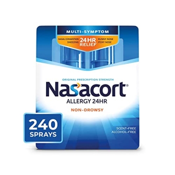Nasacort 24HR Allergy Nasal Spray - 240 Count for Ultimate Relief