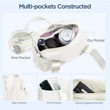 Cysiyu Mini Gym Bag - Stylish Waterproof Tote for Women