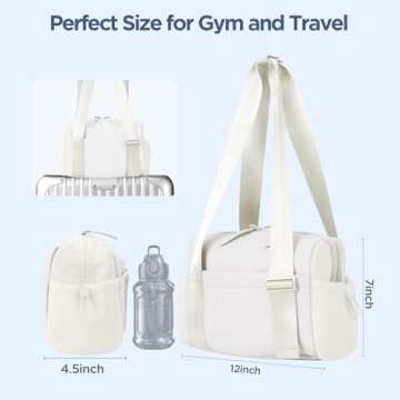Cysiyu Mini Gym Bag - Stylish Waterproof Tote for Women
