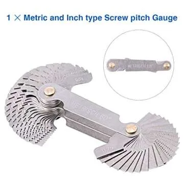 Glarks Thread Pitch Gauge Tool Set for Accurate Measurements