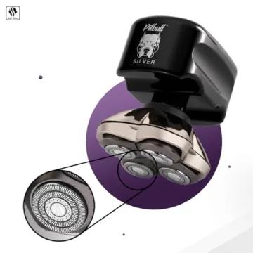 Skull Shaver Pitbull Silver PRO Electric Head Shaver for Men