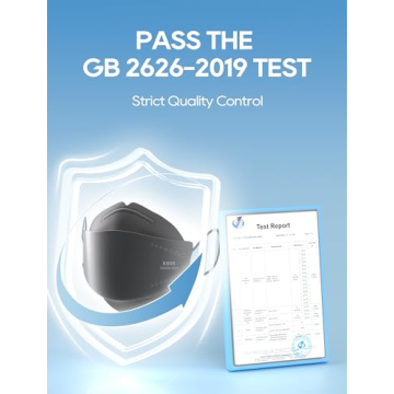 Funight KN95 Face Masks - 50 Pack, Breathable Protection