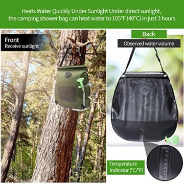 LFSEMINI Solar Shower Bag 2 Pack for Camping & Outdoor Use