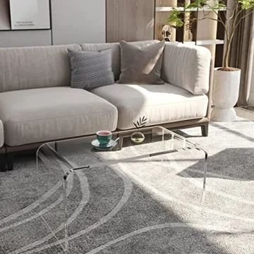 Elegant WAHFAY Acrylic Coffee Table for Modern Spaces