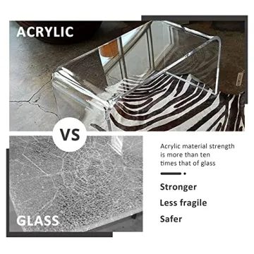 Elegant WAHFAY Acrylic Coffee Table for Modern Spaces