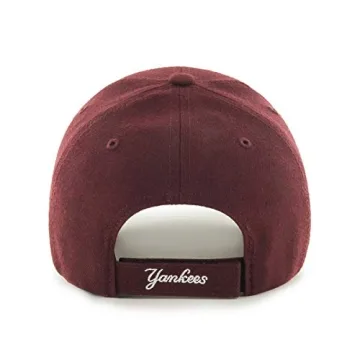 Shop 47 NY Yankees Adjustable Burgundy Cap Today