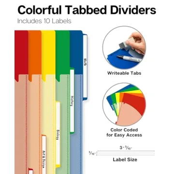 Dunwell 5-Subject Notebook with Movable Dividers and Pockets