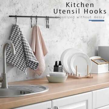 ADIIL 10 Pcs S Hooks - Safety Buckle & Strong Metal Design