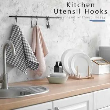 ADIIL 10 Pcs S Hooks - Safety Buckle & Strong Metal Design