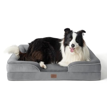 Bedsure Orthopedic Dog Bed for Large Dogs - Big Washable Dog Sofa Beds Large, Supportive Foam Pet Co...