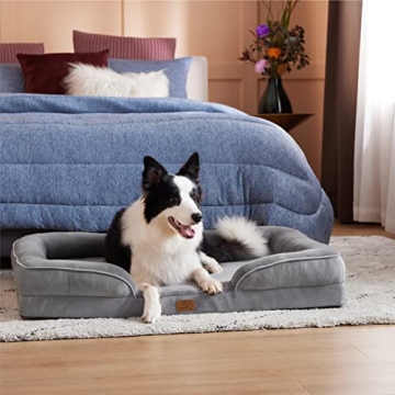 Bedsure Orthopedic Dog Bed for Large Dogs with Washable Cover