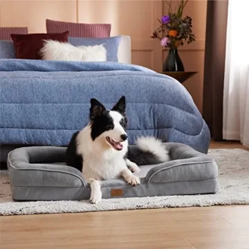 Bedsure Orthopedic Dog Bed for Large Dogs with Washable Cover