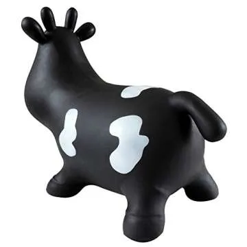 AppleRound Cow Bouncer with Air Pump for Kids Fun