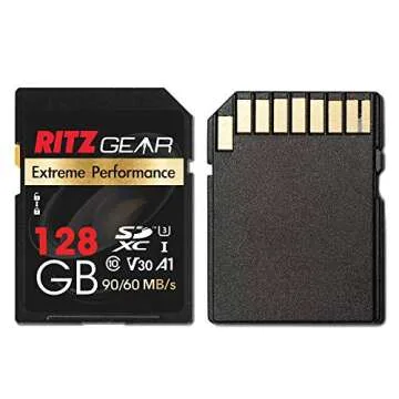 Ritz Gear 128GB High-Speed SDXC UHS-I Card for 4K
