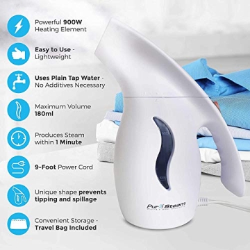 PurSteam Portable Garment Steamer with Fast Heating