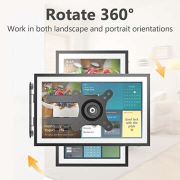 Laivli Wall Mount for Echo Show 15 (1st, 2nd Gen), and Monitors 13"-27", with 15 Inch Extension Arm,...