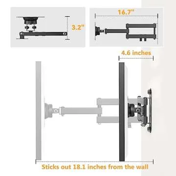 Versatile Laivli Wall Mount for Echo Show 15 and Monitors