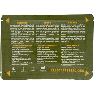 Halo Vent IFAK Chest Seal, 2 Vent Seals Per Package