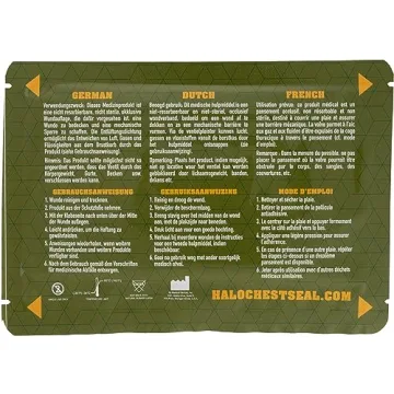 Halo Vent IFAK Chest Seal, 2 Vent Seals Per Package