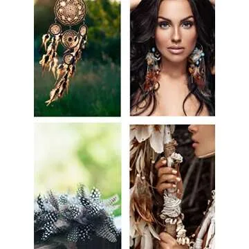 Craft Feathers - Natural Feathers - Loose Real Chicken Feather for Dream Catcher Jewelry Making Hats Crafts by Mandala Crafts 1.25 to 4.25 Inches 180 PCS