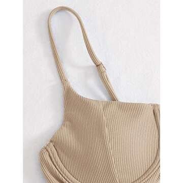 Stylish SOLY HUX Underwire Bikini for Women - Apricot